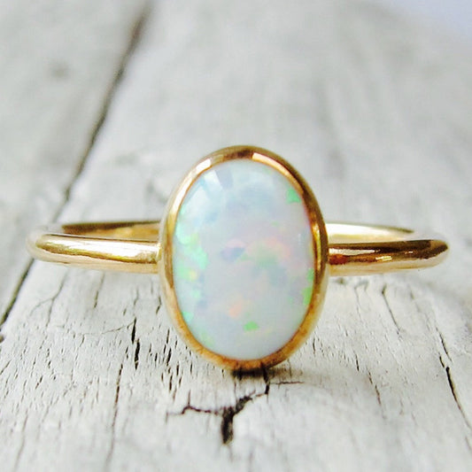Gold Opal Ring